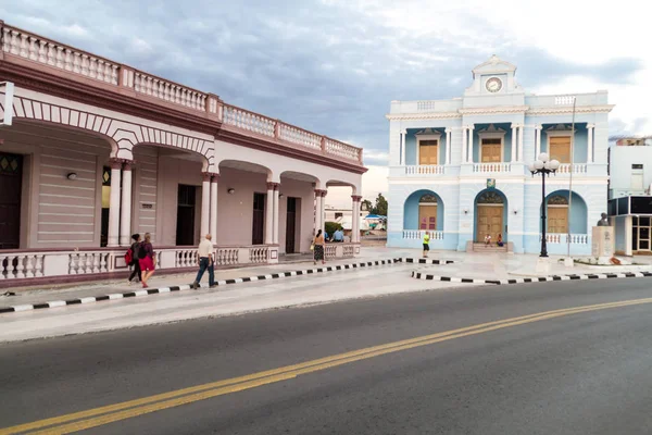 Las Tunas Cuba Jan 2016 Traditionele Gebouwen Het Centrum Van — Stockfoto