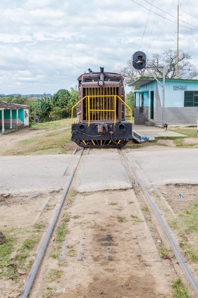 Iznaga Cuba Feb 2016 Treno Locale Nel Villaggio Iznaga Nella — Foto Stock