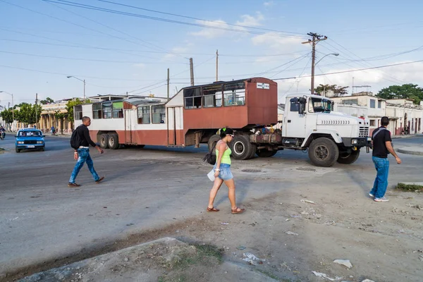 Cienfuegos 2016 트레일러 Cienfuegos 쿠바에서 Camello — 스톡 사진