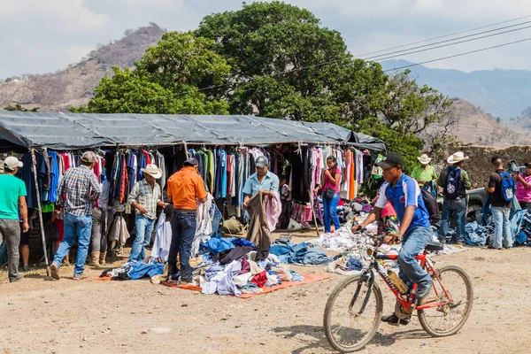 San Manuel Colohete Honduras Dubna 2016 Pohled Trhu Existuje Velký — Stock fotografie