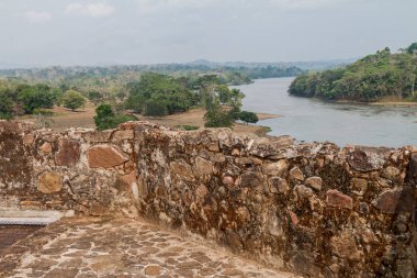 Kale Immaculate Conception köyün Ell Castillo, San Juan Nehri, Nicaragua