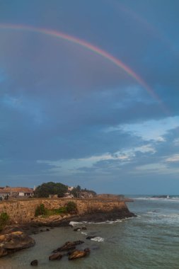 Gökkuşağı üzerinden Galle Fort, Sri Lanka