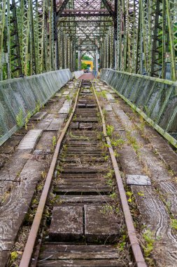 Kosta Rika ve Panama arasında terk edilmiş tren Köprüsü