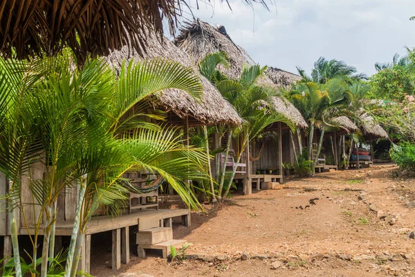 Cabañas Paja Albergue Cerca Del Río San Juan Nicaragua — Foto de Stock