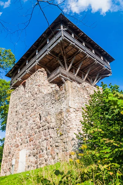 Rovine Del Castello Medievale Sigulda Lettonia — Foto Stock