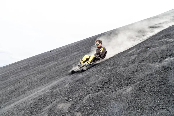 Cerro zenci, Nikaragua - 26 Nisan 2016: Volkan yatılı Cerro zenci yanardağ, Nikaragua gelen turist olan