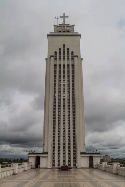 Torre Basílica Resurrección Cristo Kaunas Lituania — Foto de Stock