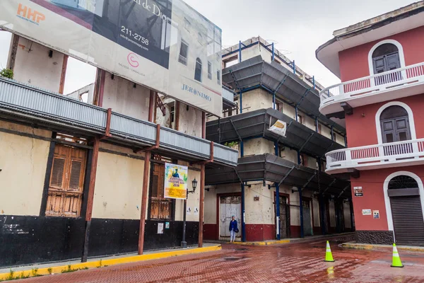 Panama City Panama Mai 2016 Heruntergekommene Gebäude Gerüsten Casco Viejo — Stockfoto