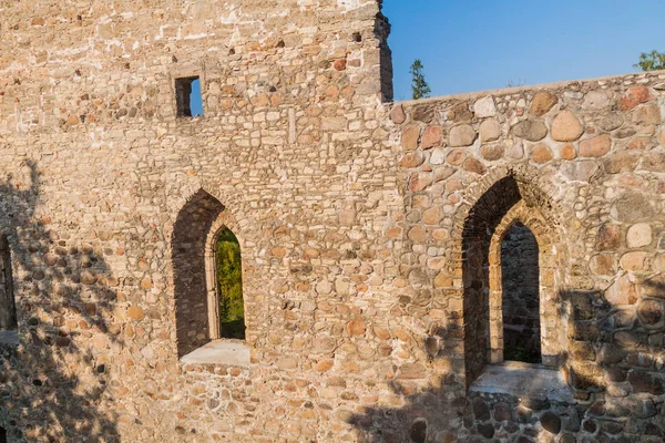 Ruinas Del Castillo Medieval Sigulda Letonia — Foto de Stock