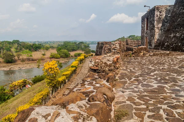 無原罪懐胎の村サン ファン川 ニカラグアでエル カスティーヨの要塞 — ストック写真