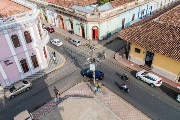 Granada Nicaragua April 2016 Luftaufnahme Einer Kreuzung Granada Nicaragua — Stockfoto