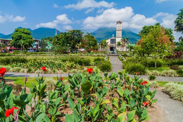 Fortuna Costa Rica Mei 2016 Lapangan Parque Central Desa Fortuna — Stok Foto