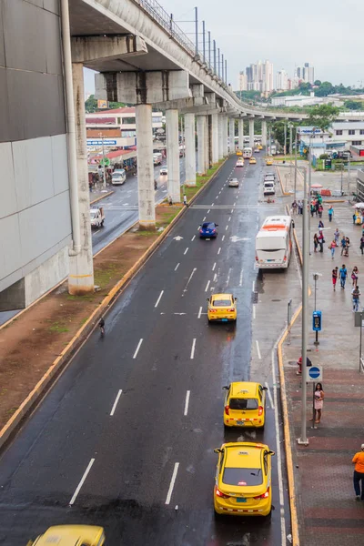 Città Panama Panama Maggio 2016 Sezione Elevata Della Metropolitana Panama — Foto Stock