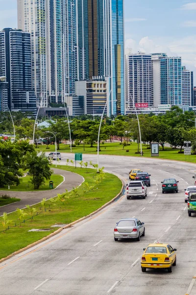 Panama City Panama Maggio 2016 Veduta Dei Grattacieli Moderni Viale — Foto Stock