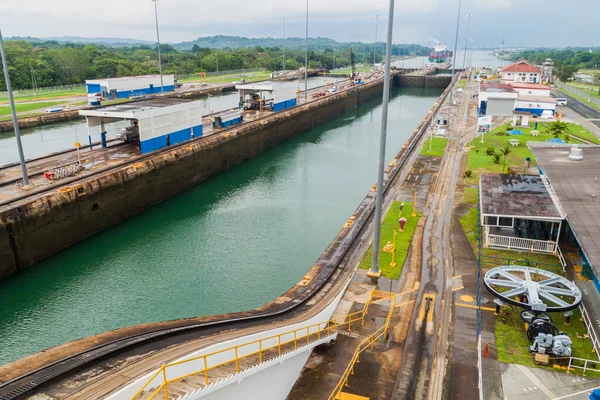 Gatun Locks Part Panama Canal — Stock Photo, Image