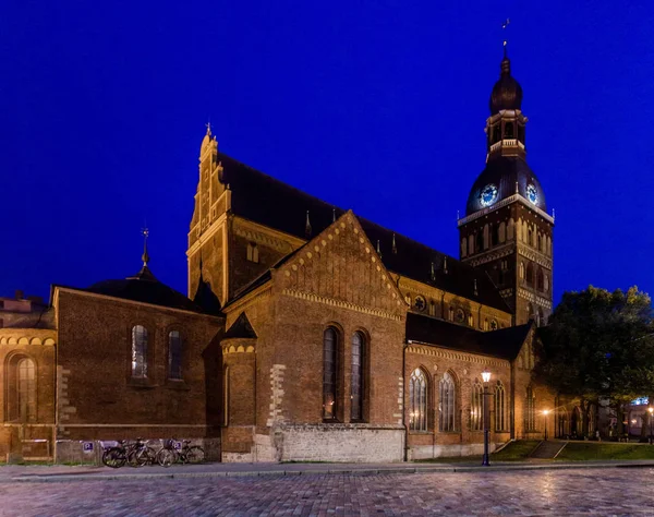 Evangelické Lutheran Katedrála Rize Lotyšsko — Stock fotografie