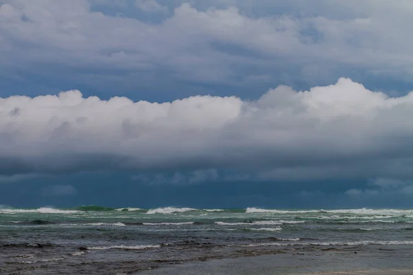 Fırtınalı Hava Puerto Viejo Talamanca Kosta Rika Bir Deniz — Stok fotoğraf