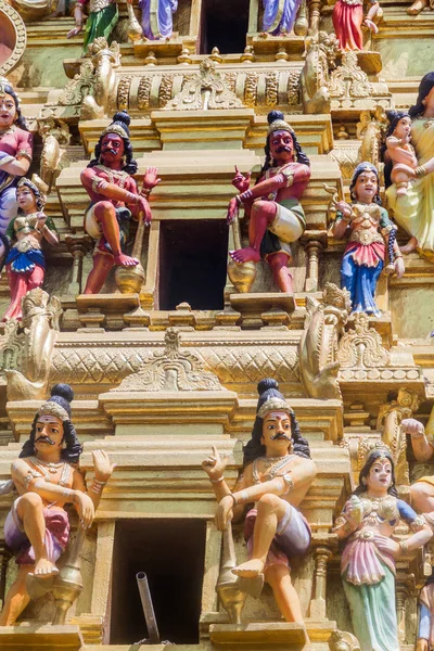 Detail Van Een Decoratie Van Nieuwe Kathiresan Kovil Colombo Sri — Stockfoto