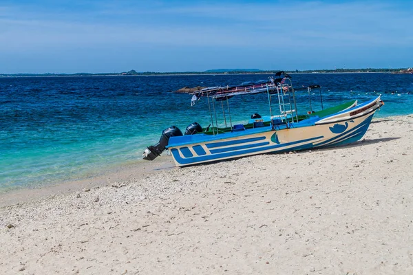 Båt Pigeon Island Nära Nilaveli Village Sri Lanka — Stockfoto