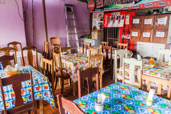 Granada, Nikaragua - 28 Nisan 2016: Granada, Nikaragua yerel bir eatery görünümünü.