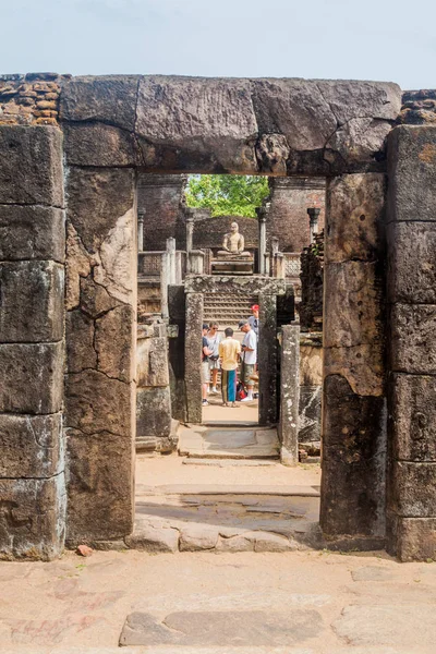 Polonnaruwa Sri Lanka Julho 2016 Hatadage Antigo Santuário Relíquias Cidade — Fotografia de Stock