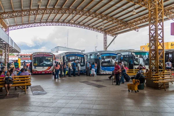 Cariari Costa Rica Mayo 2016 Vista Autobuses Estación Autobuses Ciudad — Foto de Stock