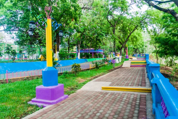 Malecon Böschung Oder Esplanade Entlang Der Uferpromenade Der Laguna Masaya — Stockfoto