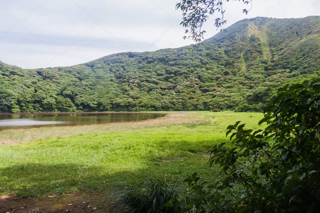 Lake in a crater of Maderas volcano on Ometepe island, Nicaragua