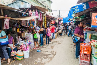 Granada, Nikaragua - 30 Nisan 2016: Görünüm Mercado Belediye Pazar Granada, Nikaragua