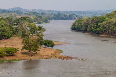 San Juan Nehri yakınındaki Ell Castillo Köyü, Nicaragua