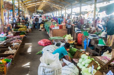 Kendi kendine çalışan Pazar Colombo, Sri Lanka, Colombo, Sri Lanka - 26 Temmuz 2016: Federasyonu