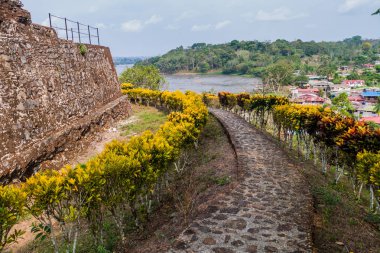 Kale Immaculate Conception köyün Ell Castillo, San Juan Nehri, Nicaragua