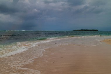 Isla Zapatilla Island, Bocas del Toro adalar, Panama parçası Beach