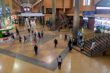 Panama City, Panama - 27 Mayıs 2016: Albrook otobüs terminali Panama City, iç.