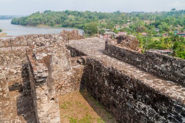Kale Immaculate Conception köyün Ell Castillo, San Juan Nehri, Nicaragua