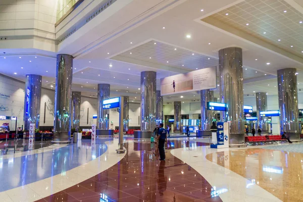 Дубай Оаэ Июля 2016 Года Вид Интерьер Международного Аэропорта Дубая — стоковое фото