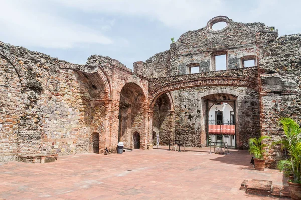 Kasko Viejo Historic Center Panama City Santo Domingo Kilise Kalıntıları — Stok fotoğraf