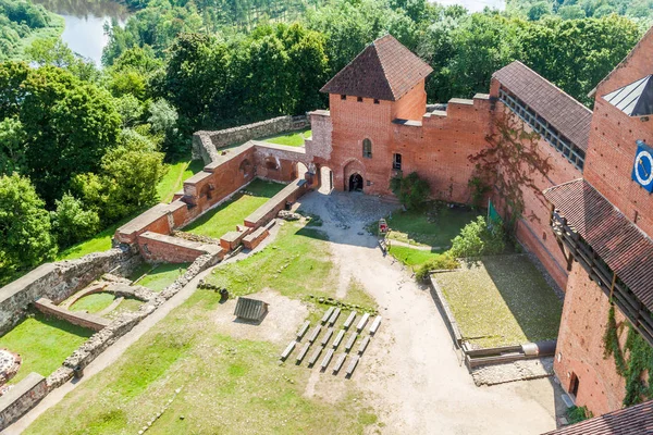 Vue Aérienne Château Turaida Lettonie — Photo