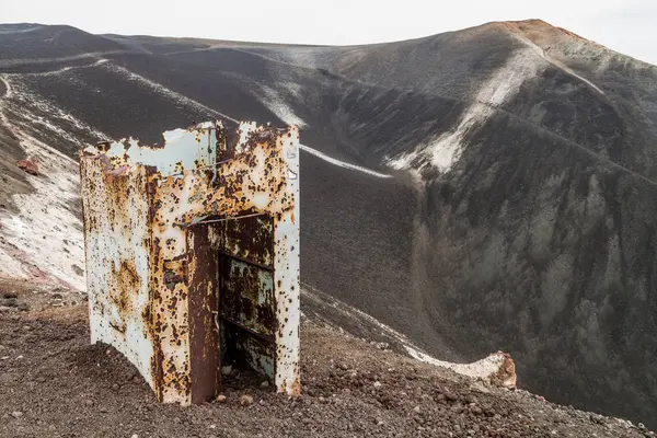 Eski paslı tuvalete Cerro zenci yanardağ, Nicaragua