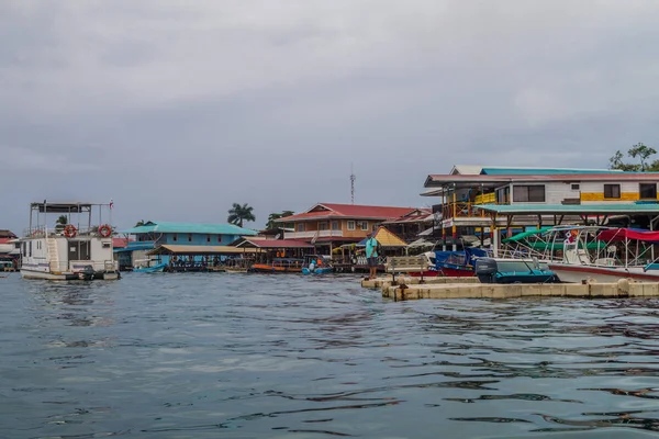 Bocas Del Toro Panama Maja 2016 Widok Wybrzeże Budynków Mieście — Zdjęcie stockowe