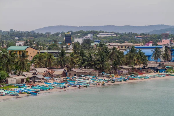 Trincomalee Sri Lanka Juli 2016 Boote Der Küste Trincomalee Sri — Stockfoto