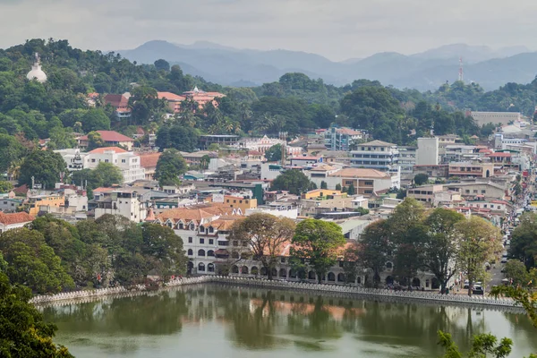Вид Воздуха Город Канди Шри Ланка — стоковое фото