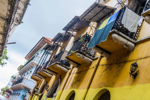 Farbenfrohe Kolonialhäuser Casco Viejo Historisches Zentrum Von Panama Stadt — Stockfoto