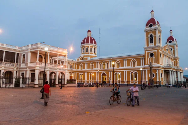 Granada Nicaragua Апреля 2016 Года Кафедральный Собор Парк Центральный Гранаде — стоковое фото