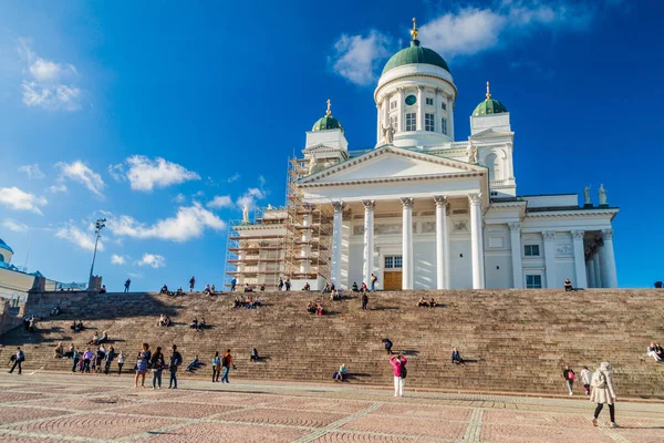 Helsinki Finlande Août 2016 Cathédrale Évangélique Luthérienne Finlandaise Sur Place — Photo