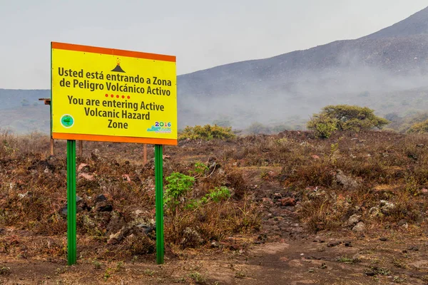 Telica yanardağ, Nikaragua yakınındaki bilgi yönetim kurulu