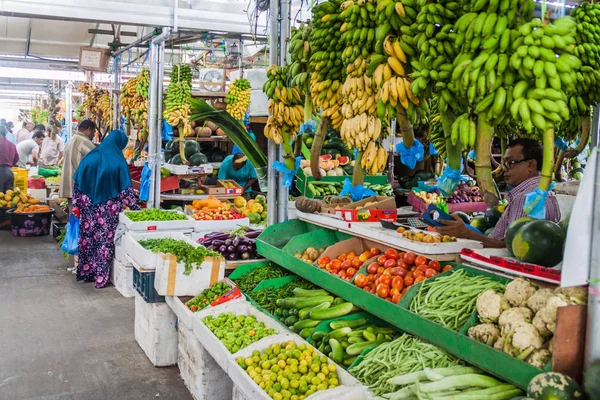 马尔代夫 2016年7月11日 在马累 马尔代夫的生产市场的水果和蔬菜 — 图库照片
