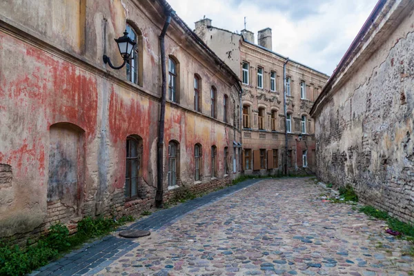 Cobbled Caddesi Dvasios Geçidi Vilnius Litvanya — Stok fotoğraf