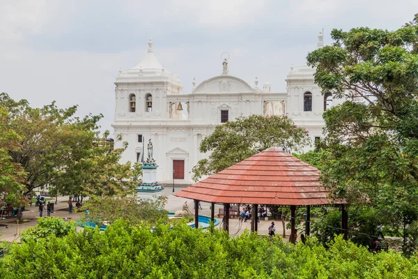 Leon Nicaragua Abril 2016 Vista Del Parque Central León Nicaragua — Foto de Stock