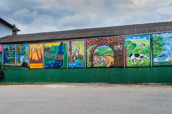 Nuwara Eliya Sri Lanka July 2016 Colorful Murals Nuwara Eliya — Stock Photo, Image